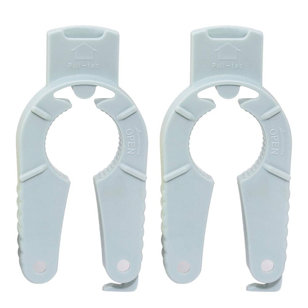 Hemoton 2-piece Kitchen Gadgets Set Bottle Opener Can Opener Soft Edge Anti-slip Design for Weak Hands Seniors Random Color