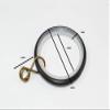 100 x Curtain Rod Rings Silent Type Loose Eye Black ID 35mm - OD 42mm view 2