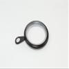 100 x Curtain Drape Rod Rings Silent Fixed Eye Black ID 25mm - OD 32mm view 1