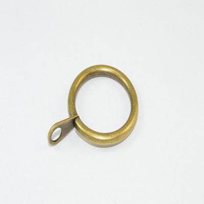 30 x Curtain Pole Rod Rings Fixed Eye Antique BRASSED ID 25mm - OD 32mm