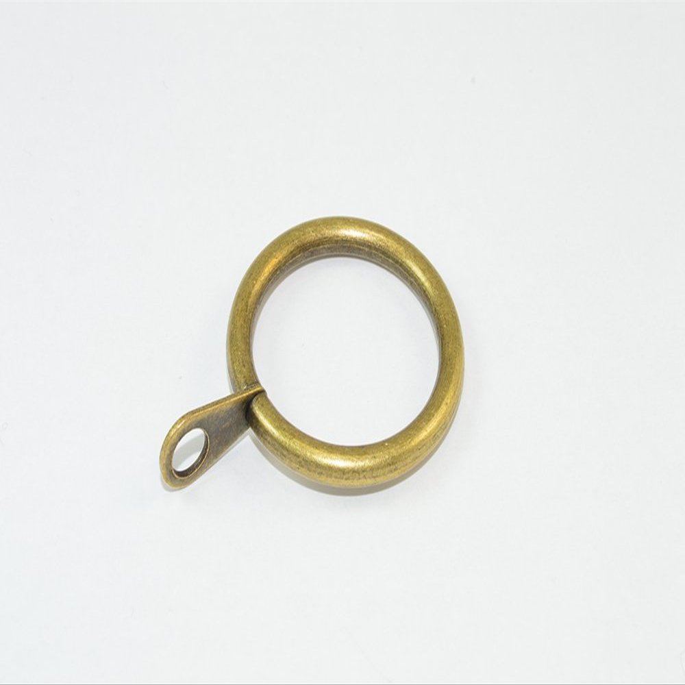 30 x Curtain Pole Rod Rings Fixed Eye Antique BRASSED ID 25mm - OD 32mm