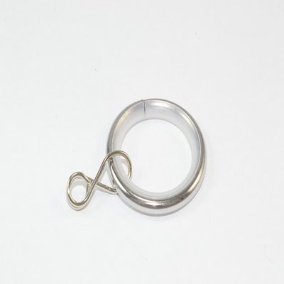 100 Silent Curtain Pole Rod Rings Loose Eye Chrome Steel ID 25mm OD 32mm