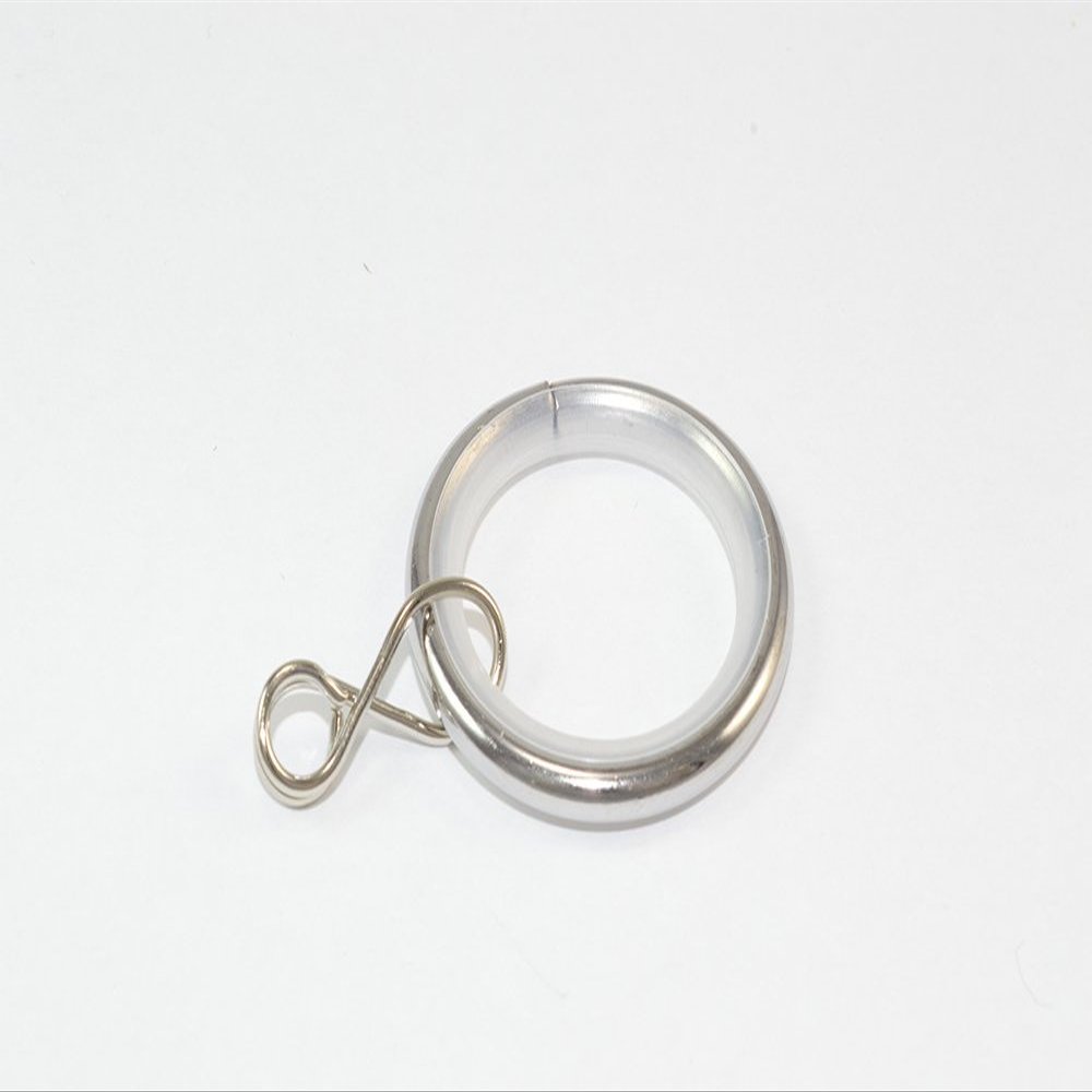 100 Silent Curtain Pole Rod Rings Loose Eye Chrome Steel ID 25mm OD 32mm