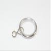 100 Silent Curtain Pole Rod Rings Loose Eye Chrome Steel ID 25mm OD 32mm view 1