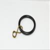 100 x Black Steel Loose Eye ID Rod Rings for Drape Curtains 25mm OD 32mm view 1