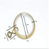 100 Silent Curtain Pole Rings Loose Eye Antique Finish ID 35mm - OD 42mm view 2