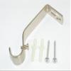 48 x Curtain Rod Rail Brackets Support Steel Brushed Nickel NP 19mm view 1