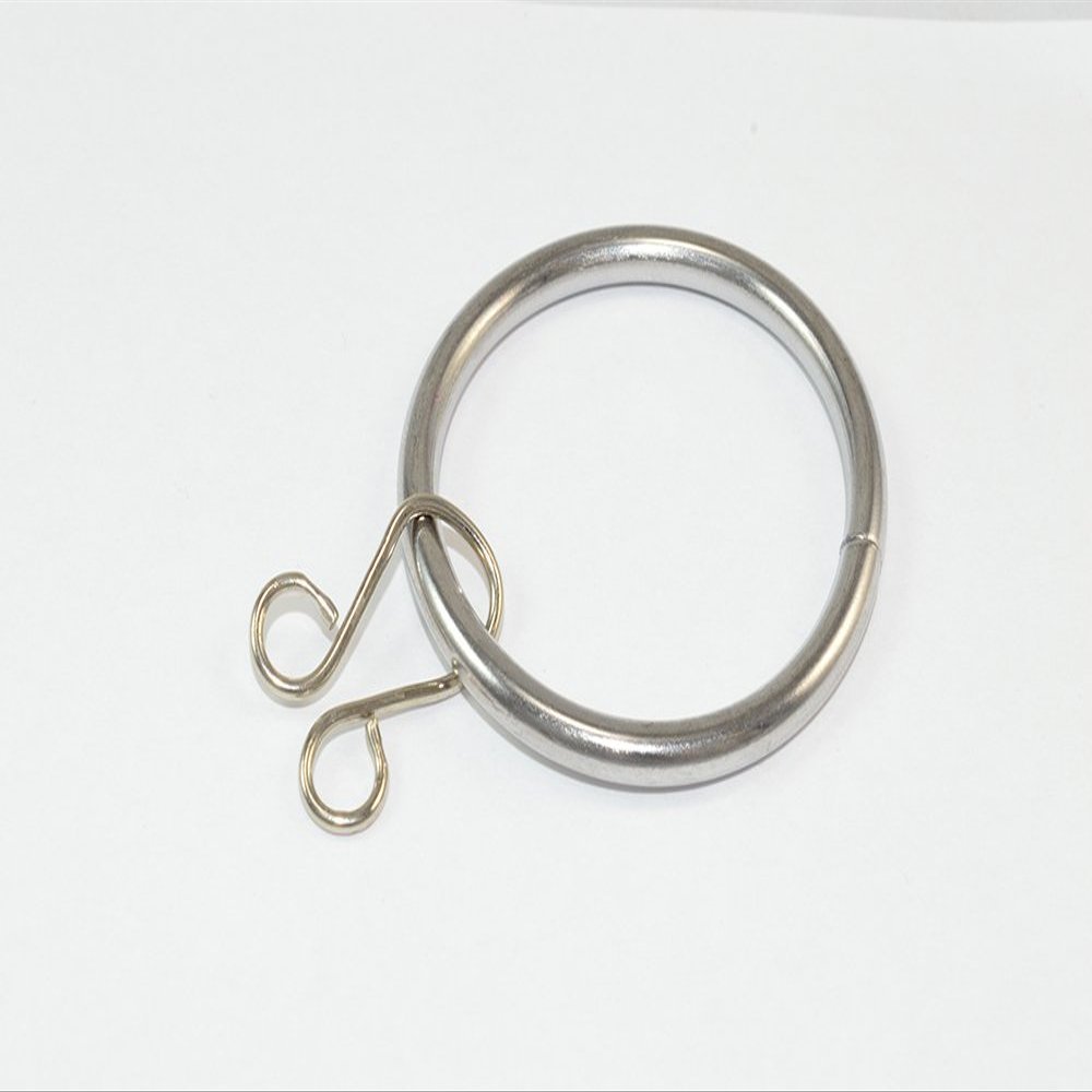 100 x Curtain Pole Rod Rings Loose Eye CP Chromed Steel ID 35mm - OD 42mm