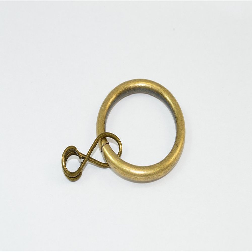 20 x Antique BRASSED Steel Curtain Rod Rings Loose Eye ID 25mm OD 32mm