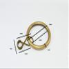 20 x Antique BRASSED Steel Curtain Rod Rings Loose Eye ID 25mm OD 32mm view 2
