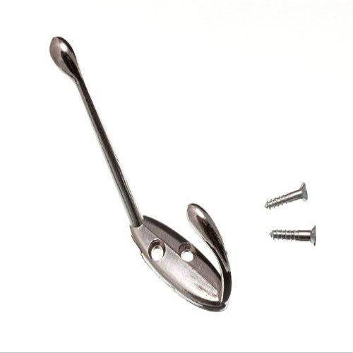 3 x HAT Robe OR Coat Hook Hangers CP Chromed Metal
