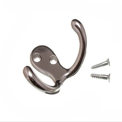3 x Twin Robe HAT OR Coat Hook Hangers CP Chromed Metal