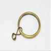 100 x Curtain Rod Rings Loose Eye Antique Brass Finish 35mm ID 42mm OD view 1