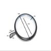 100 x Silent Rod Curtain Drape Pole Rings Fixed Eye Black ID 35mm OD 42mm view 2
