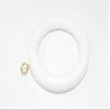 30 x Curtain Rod/Rail Ring with Screw Eye Wooden White ID 40mm view 1