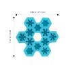 2PCS Snowflake Silicone Ice Cube Tray: Christmas Silicone Ice Cube Molds Novelty Snowflake Ice Cubes Mold for Cocktail, Freezer view 2