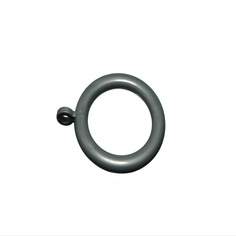 500 x Grey Plastic Curtain Drape Rod Pole Rings 37MM ID 50MM OD