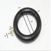 48 x Curtain Rod Pole Rings Screw & Eye Wood Black 45MM Internal Diameter view 2