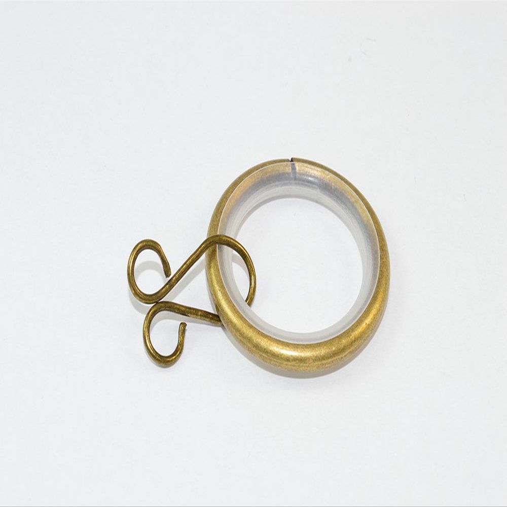 100 x Silent Curtain Rod Rings Loose Eye Antique Effect ID 25mm - OD 32mm