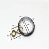 100 x Curtain Rod Rings Silent Loose Eye Black Steel ID 25mm - OD 32mm view 2