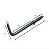 100 x Dresser Dress Hooks Chromed Steel 32MM (1 1/4 inch) Screw Hook view 2