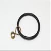100 x Loose Eye Curtain Drape Pole Rod Rings Black Steel ID 35mm OD 42mm view 1