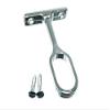 2 x Centre Supports for Oval Wardrobe Rail Rod Chrome + Fixing Screws view 1