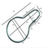 10 x Metal Shower Curtain Ring Hooks Chrome Plated Steel view 2