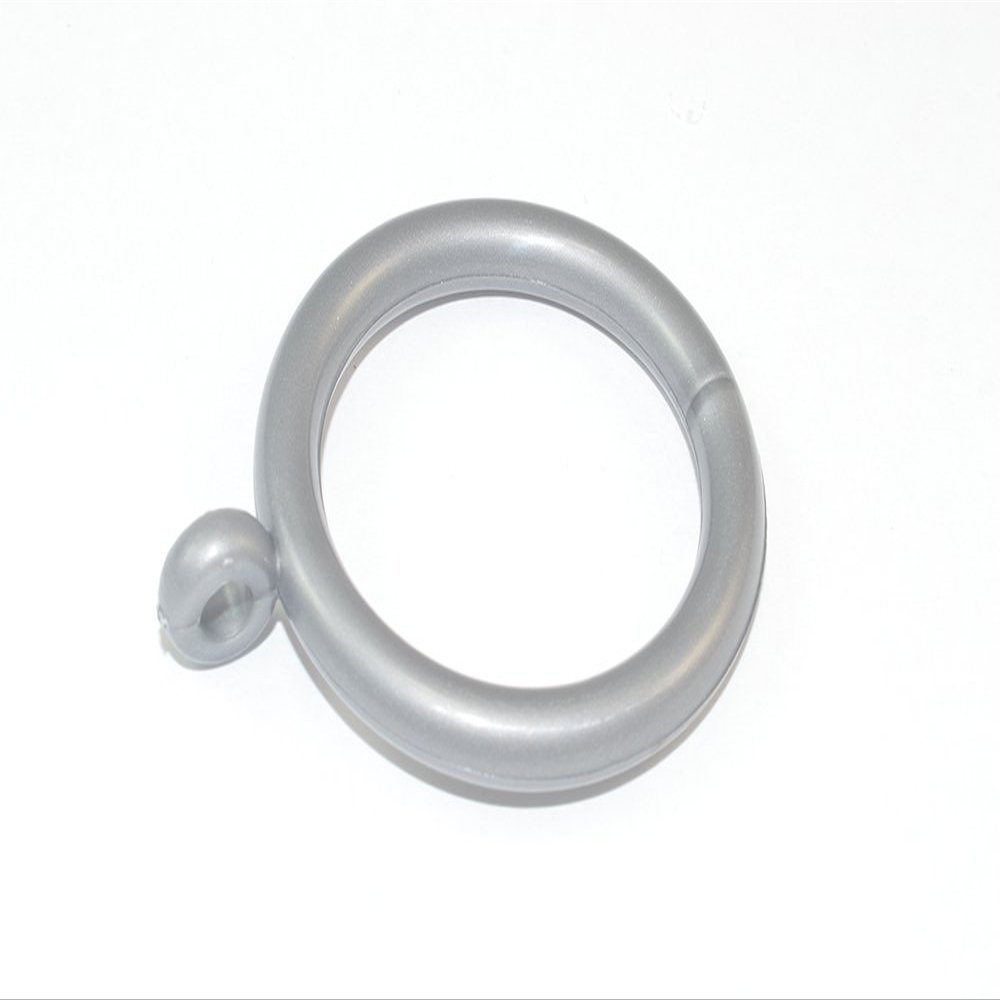 400 x Grey Plastic Curtain Drape Rod Pole Ring ID 35mm - OD 43mm