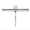 WENKO Terni Jumbo Bathroom Squeegee with Wall Mount for Gluing, Metal, 40 x 17 x 3.5 cm, Chrome view 1
