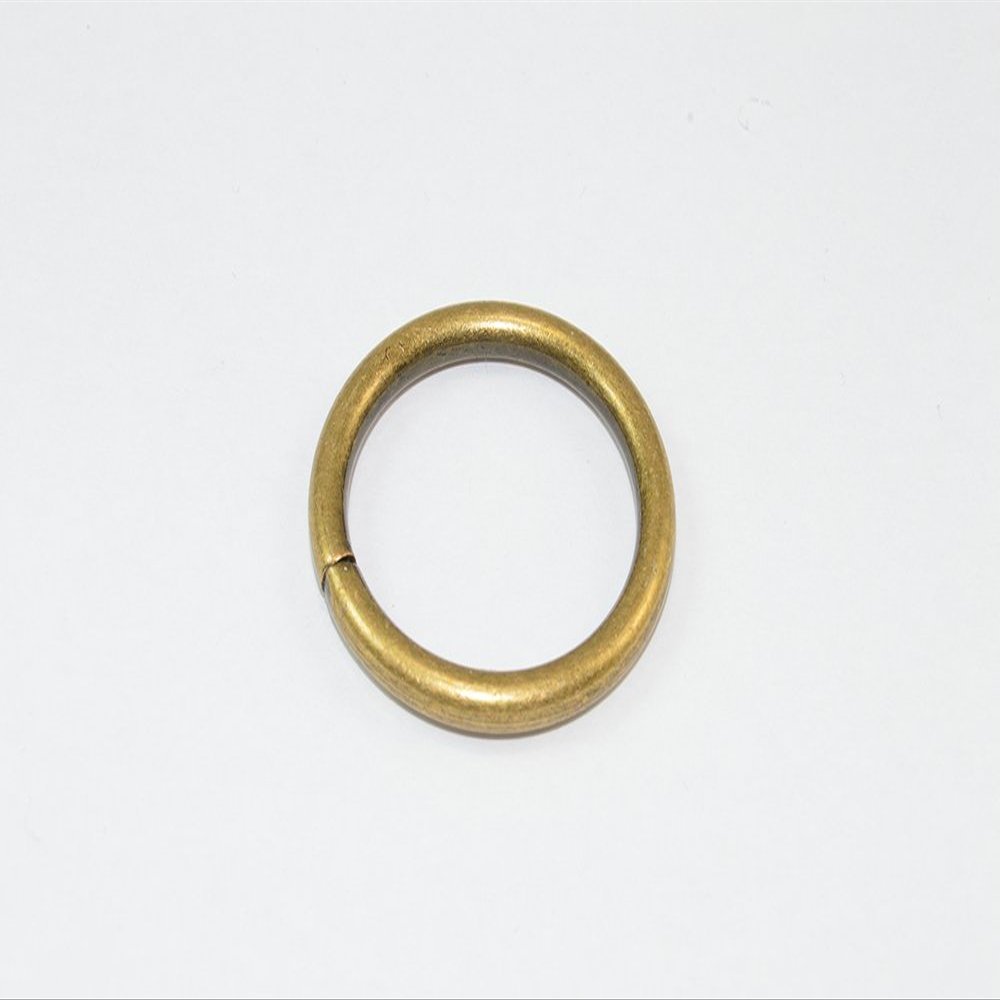 20 x Curtain Drape Rod Rings Antique Brass Plated Steel ID 25mm