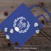 TOPDesign 5-Pack Economical 16"x15" Blue Cotton Tote Bag, Lightweight Medium Reusable Grocery Shopping Cloth Bags, Suitable for DIY, Advertising, Promotion, Gift, Activity view 3