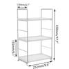 3-Tier Bathroom Countertop Organizer -Makeup Organizer -Corner Storage Shelf- Kitchen Spice Rack Standing Shelf-Great for Vanity, Bathroom, Bedroom, Kitchen (Silver & White) view 2
