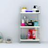 3-Tier Bathroom Countertop Organizer -Makeup Organizer -Corner Storage Shelf- Kitchen Spice Rack Standing Shelf-Great for Vanity, Bathroom, Bedroom, Kitchen (Silver & White) view 4