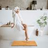 Bamboo Wooden Bath Floor Mat for Luxury Shower - Non-Slip Bathroom Waterproof Carpet for Indoor or Outdoor Use (31.3 x 18.1 x 1.5 Inches) view 2