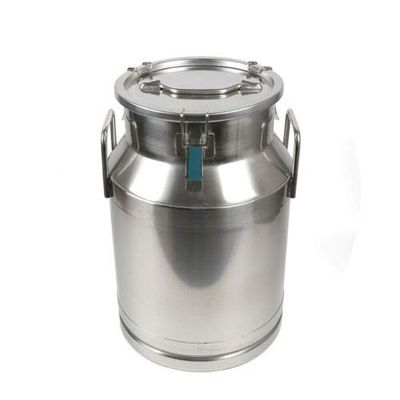 30L Stainless Steel Milk Can Pail Bucket Jug Oil Barrel Canister Silicone Seal