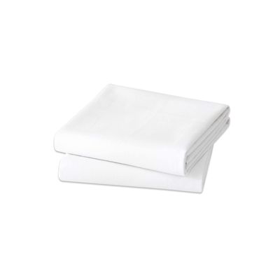 Flannel Crib Protector Pad100 Waterproof Mattress Protector Pad, One Size, 27" X 50"-2pcs