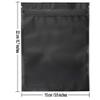 100 Pack Mylar Bags 5.9 x 8.7 Inch Resealable Smell Proof Bags Foil Pouch Bag Flat Bag Matte Black view 2