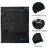 100 Pack Mylar Bags 5.9 x 8.7 Inch Resealable Smell Proof Bags Foil Pouch Bag Flat Bag Matte Black view 3
