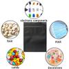 100 Pack Mylar Bags 5.9 x 8.7 Inch Resealable Smell Proof Bags Foil Pouch Bag Flat Bag Matte Black view 4
