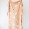 100% Cotton Knitted Daisy Flower Throw Blanket 79x90inch Summer Coverlet Home Decorative Khaki Throw Bed Sofa Couch Blanket Her Gift view 4