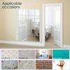 BBTO 20 Pcs Mirror Sheets, 8''x 8'' Self Adhesive Non Glass Cut to Size Mirror Stickers Tiles, Safe Unbreakable Plastic Small Frameless for Classroom, Childroom & DIY Craft view 3