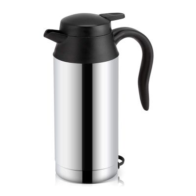 12v Car Kettle Water Boiler, 750ml Stainless Steel Car Heating Cup Electric Kettle for Car Travel Kettle Water Warmer Coffee Mug for Car