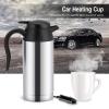 12v Car Kettle Water Boiler, 750ml Stainless Steel Car Heating Cup Electric Kettle for Car Travel Kettle Water Warmer Coffee Mug for Car view 4