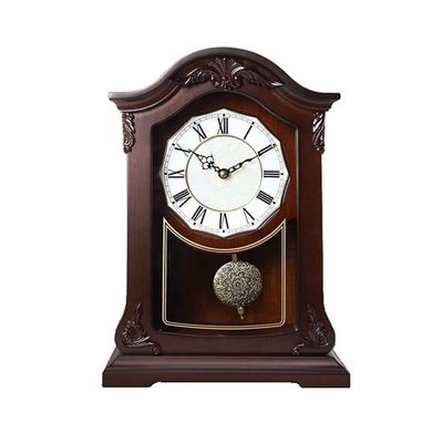 Retro Desk Clock Retro Table Clock/Deskclock Living Room Antique Fashion Solid Wood Desk Clock - Silent Living Room Decoration Quartz Clock Table Clock (Size : 23 * 13 * 32cm)