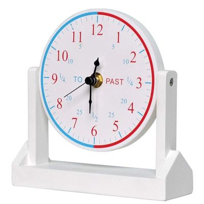 CLOCKZHJI Retro Desk Clock Nordic Clock Home Bedroom White Mute Clock Living Room Fashion Decoration Creative Bedside Table Clock Table Clock (Color : White, Size : 16 * 5 * 16cm/4in)