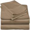 800 TC-TOP Split King Sheets-Taupe-100% Cotton 4-Pcs Bed Sheets, Top Split Head King Sheets Sets for Adjustable Beds, Split Top King Fitted Sheet, Upto 24'' Deep Pockets view 1