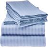 800 TC-TOP Split Cal-King Sheets-Light Blue Stripe-100% Cotton 4-Pcs Bed Sheets, Top Split Head Cal-King Sheets Sets for Adjustable Beds, Split Top Cal-King Fitted Sheet, Upto 24'' Deep Pockets view 1
