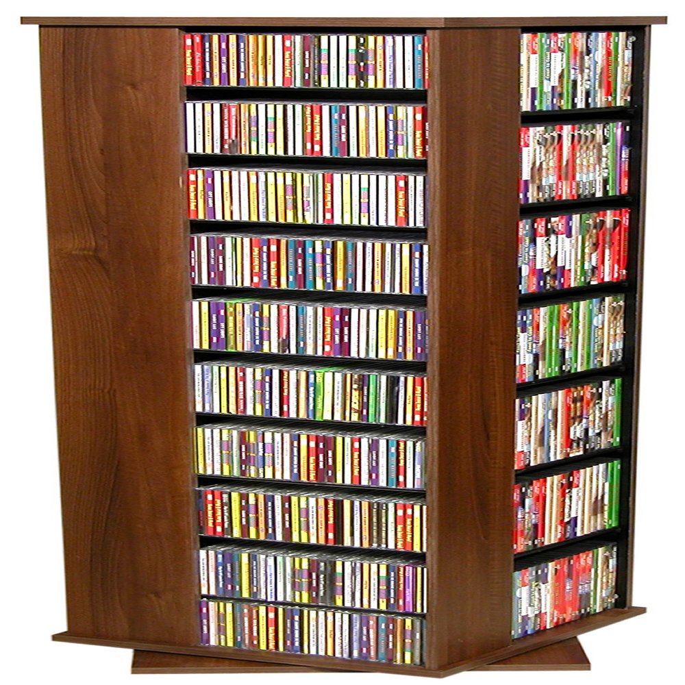 Venture Horizon Revolving Media Tower 1000 - Walnut