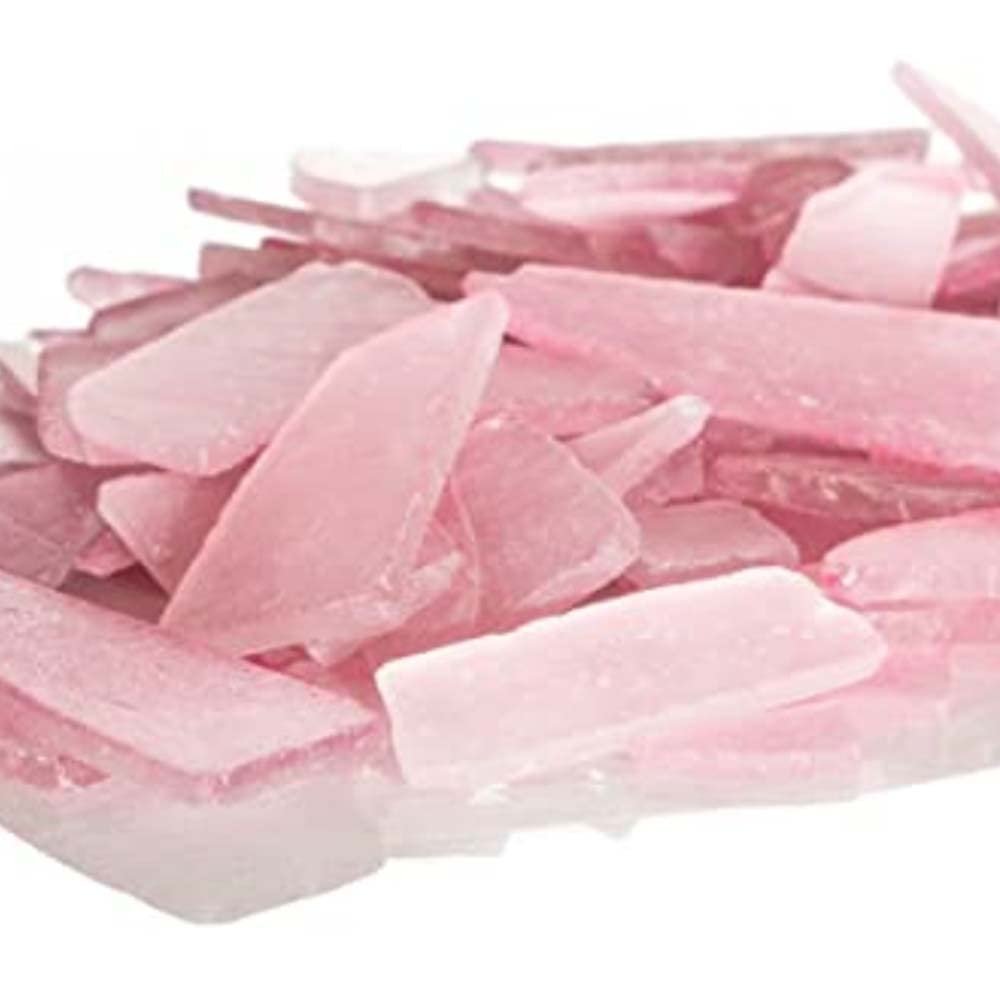 Nautical Crush Trading Pink Sea Glass 22oz Beach Glass for Crafts, Vase Fillers & Decor Bulk Tumbled Seaglass Pieces for DIY Projects Recycled Seaglass for Home, Weddings & Art